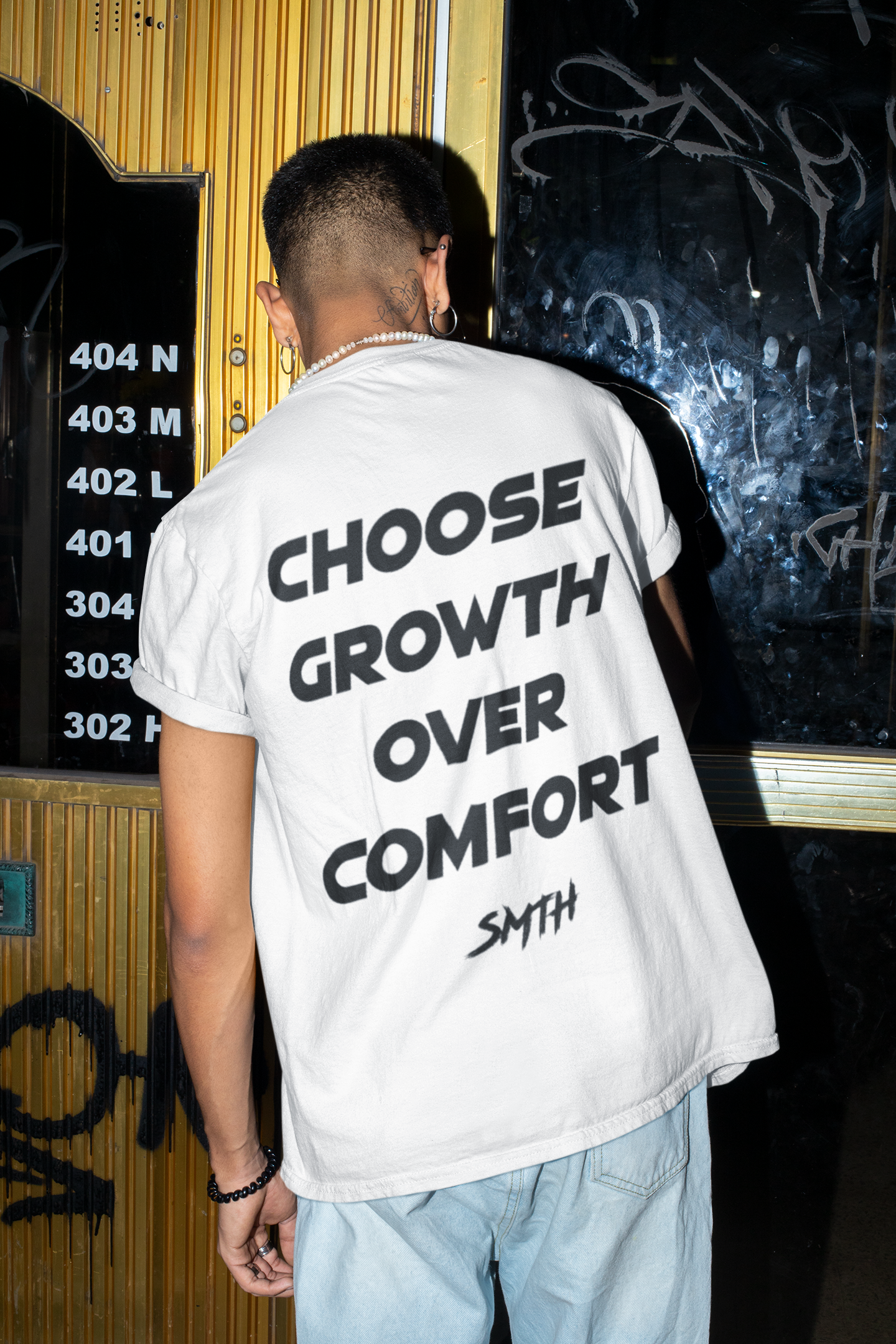 “Choose Growth Over Comfort" Tee (Multiple Colors)