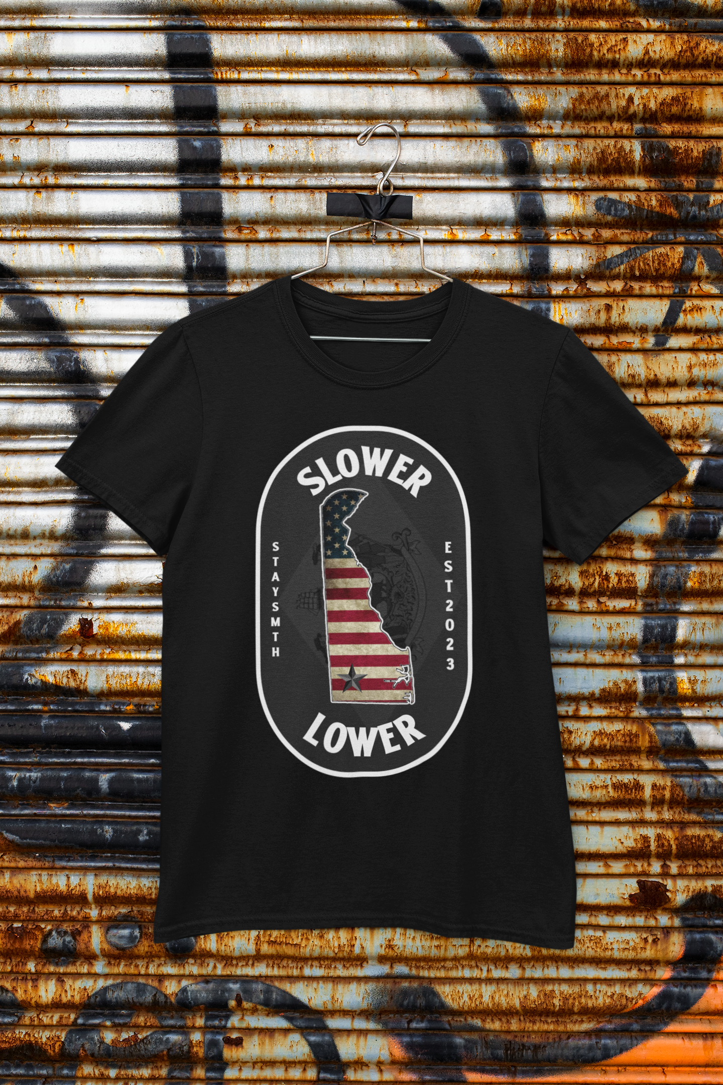 “Slower Lower” Delaware Tee (Multiple Colors)