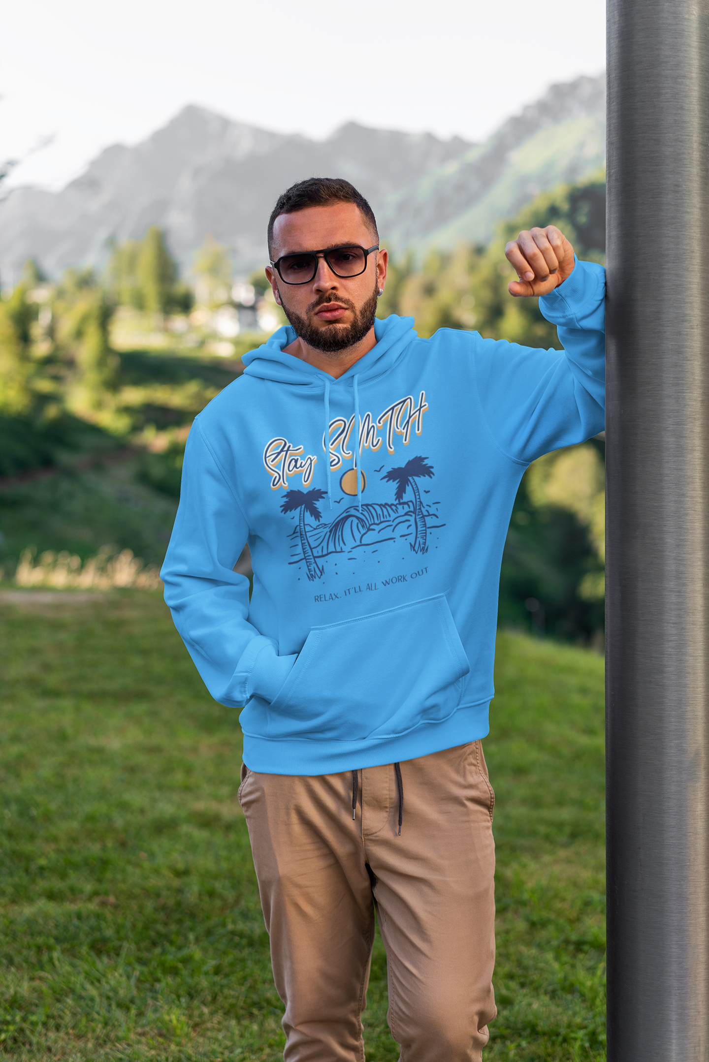 “Relax. It’ll all work out.” Beach Hoodie (Multiple Colors)