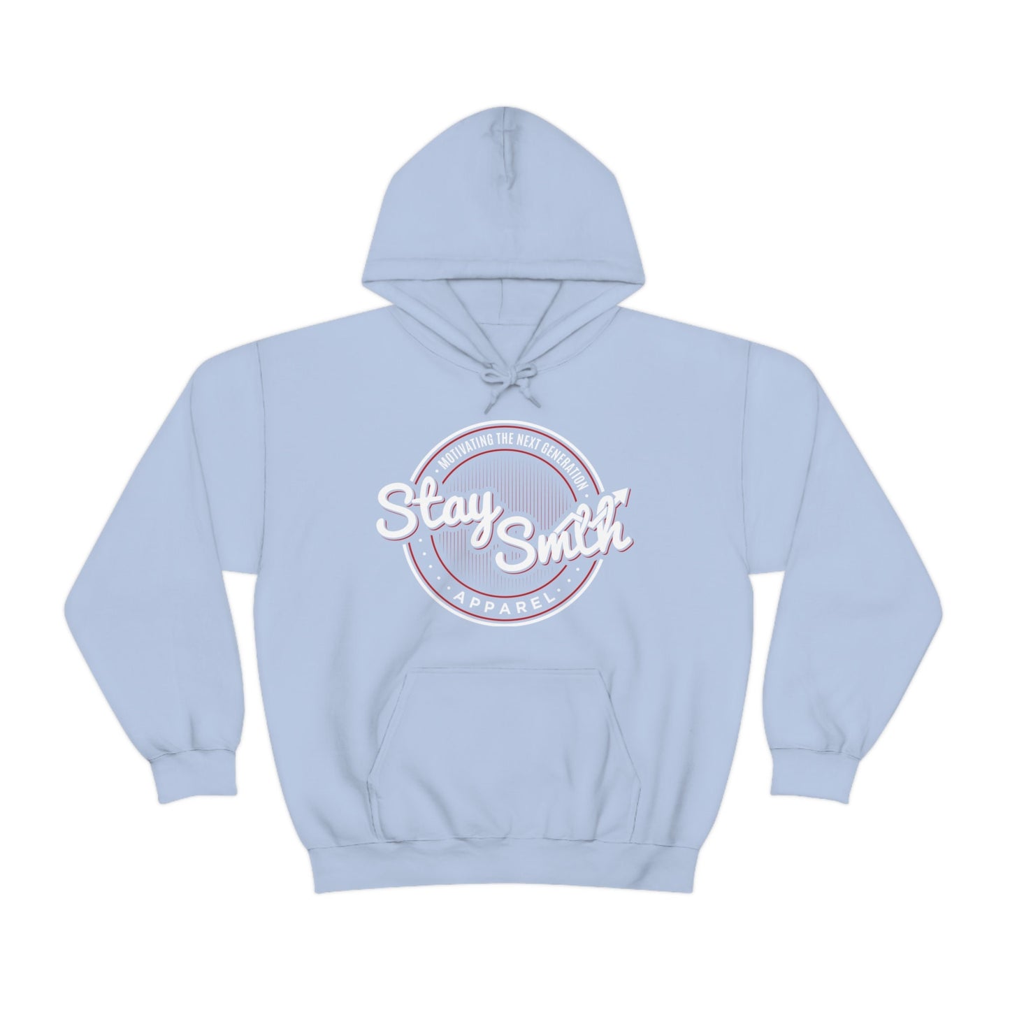 Stay SMTH Logo Hoodie (White/Red Logo)