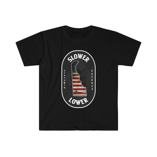 “Slower Lower” Delaware Tee (Multiple Colors)