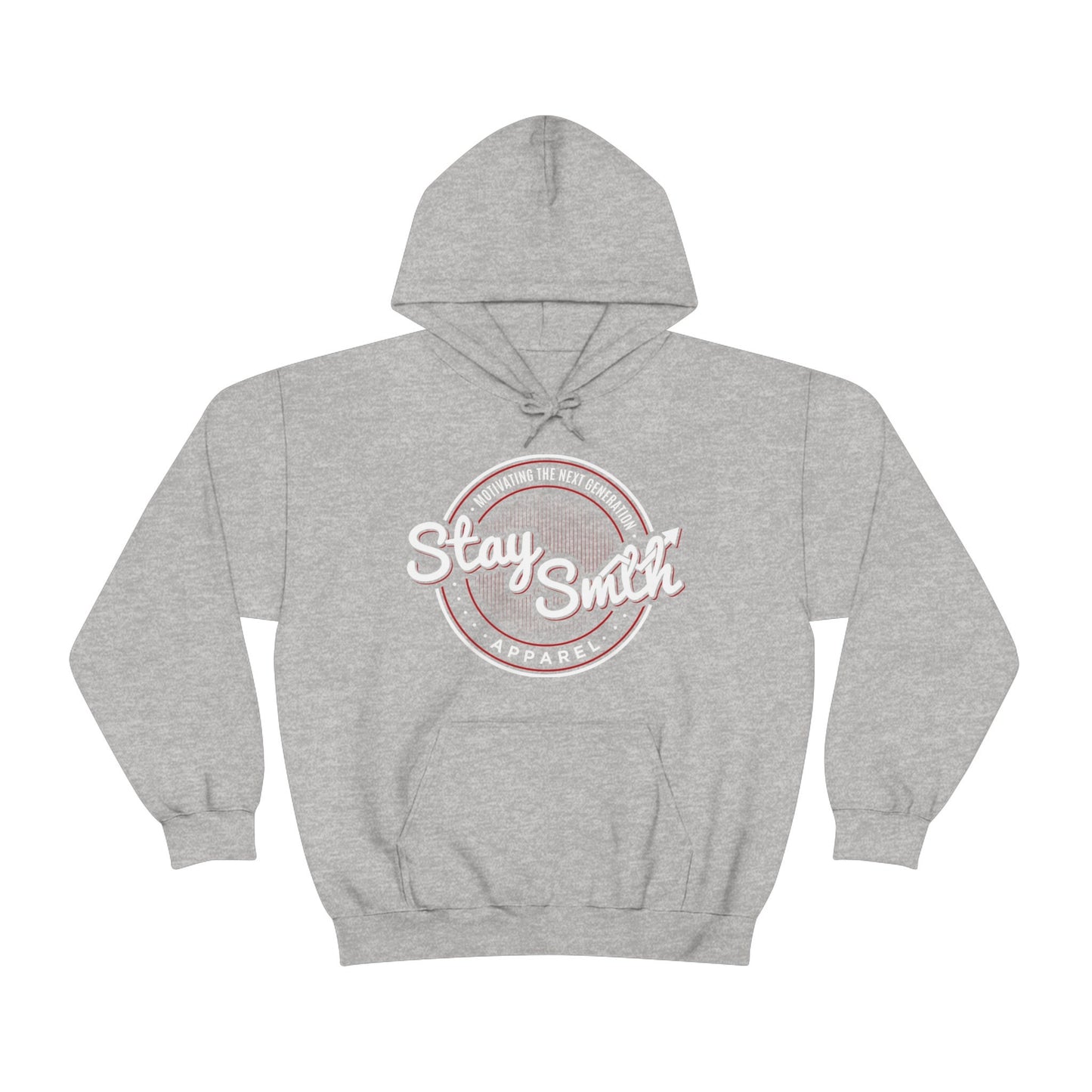 Stay SMTH Logo Hoodie (White/Red Logo)